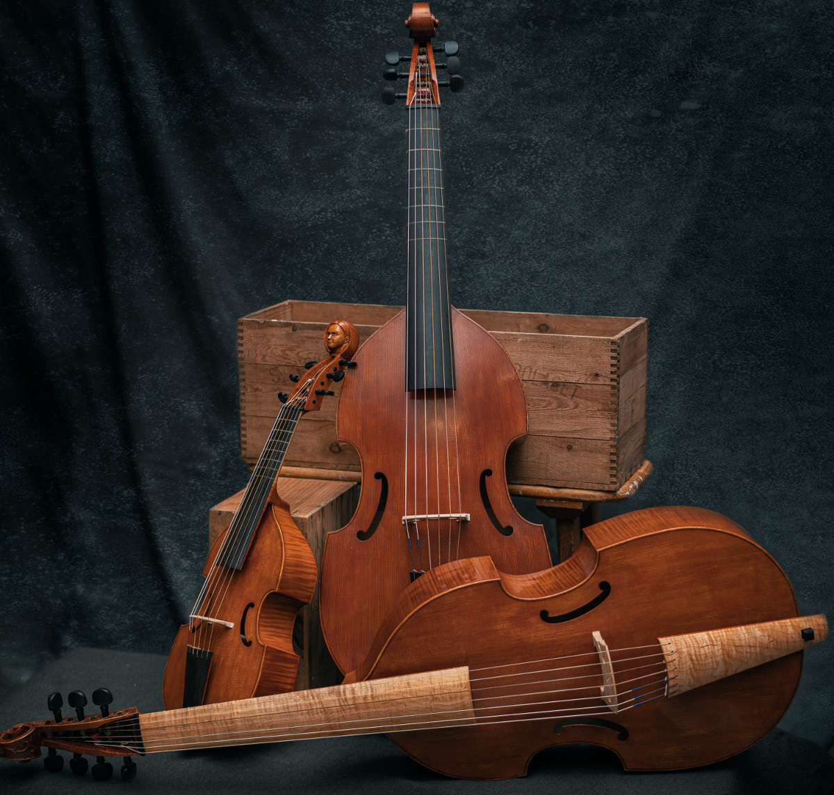 Three viols